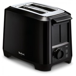 Tefal TT1408 Toaster Uno 2S 800W Schwarz mit Br&ouml;tchenaufsatz