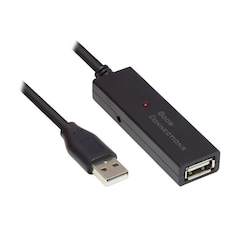 Good Connections USB 2.0 Verl&auml;ngerungskabel 5m St. A zu Bu. A schwarz