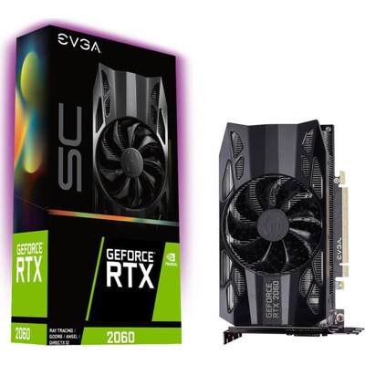 Evga  GeForce RTX 2060 SC 6GB GDDR6 Gaming Grafikkarte DP/HDMI/DVI | 04250812432193