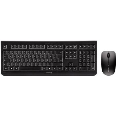 Englisch/Deutsch günstig Kaufen-Cherry DW 3000 Maus-Tastaturkombination USB kabellos DE Layout schwarz. Cherry DW 3000 Maus-Tastaturkombination USB kabellos DE Layout schwarz <![CDATA[• Kabellos, 2,4GHz, 10 m Reichweite • Tastatur-Layout: deutsch, Tastatur-Nummernblock integriert 