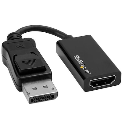 HDMI Auf günstig Kaufen-DisplayPort auf HDMI Adapter - 4K DP zu HDMI Konverter. DisplayPort auf HDMI Adapter - 4K DP zu HDMI Konverter <![CDATA[• Displayport-Adapter • Anschlüsse: Displayport und HDMI A • Farbe: schwarz, Länge: 0,21m • Ultra HD 4K bei 60 Hz • Farbe: 
