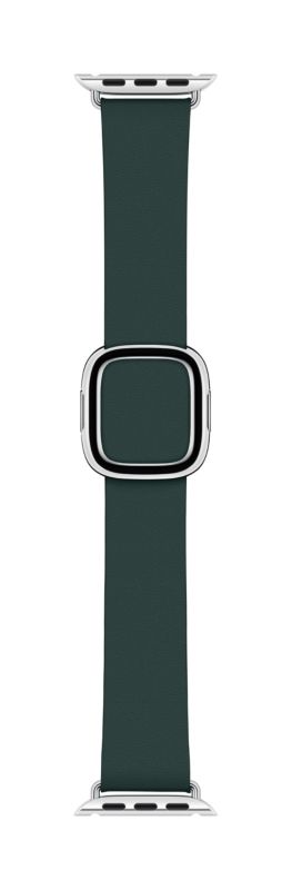 Apple Watch 40mm Modernes Lederarmband Waldgr&uuml;n medium