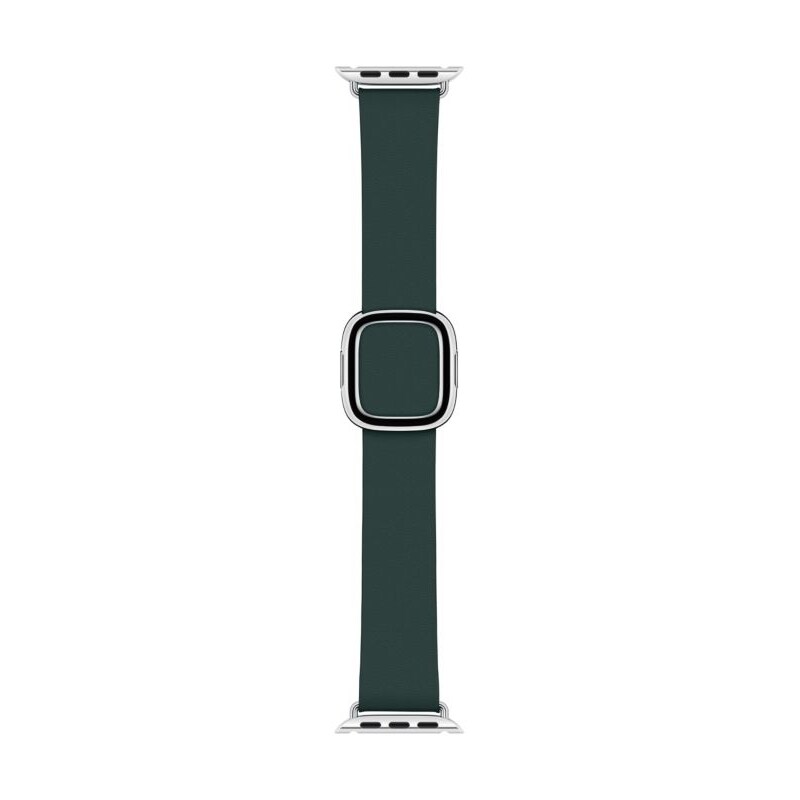 Apple Watch 40mm Modernes Lederarmband Waldgrün medium