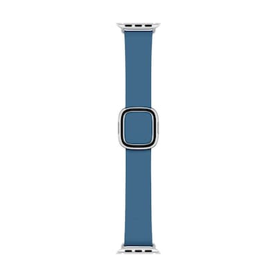 Apple Watch 40mm Modernes Lederarmband Cape Cod Blau medium