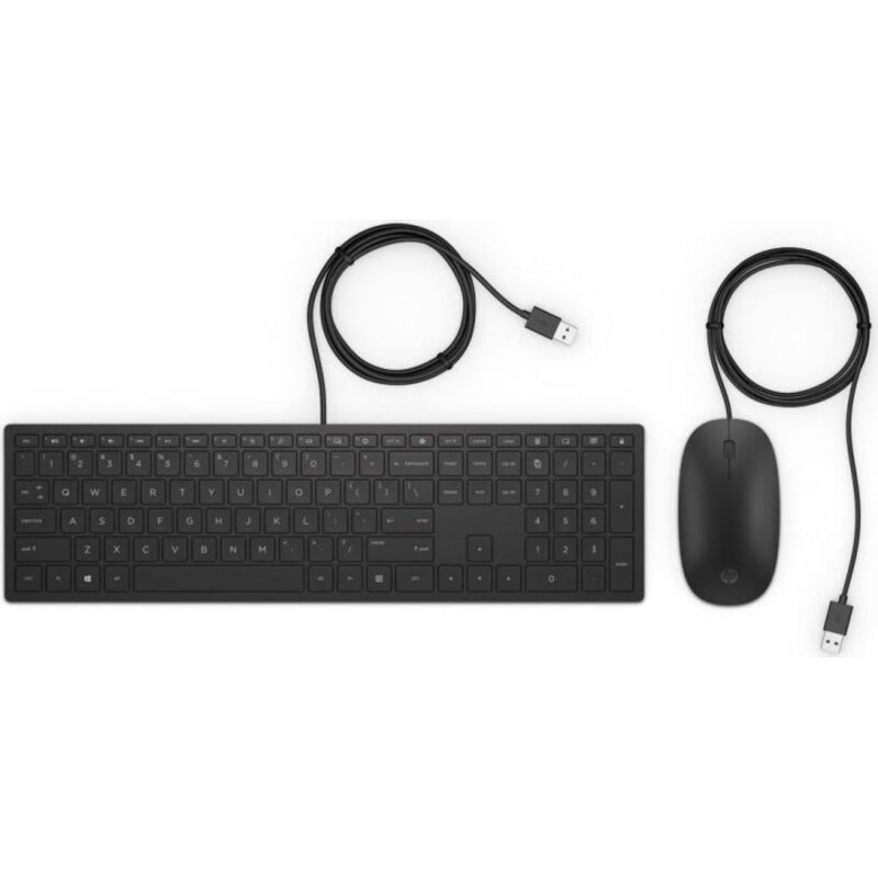 TS PC günstig Kaufen-HP Pavilion Kabelgebundene Tastatur und Maus 400 (4CE97AA). HP Pavilion Kabelgebundene Tastatur und Maus 400 (4CE97AA) <![CDATA[• Kabelgebunden (USB) • Tastatur-Layout: deutsch, Tastatur-Nummernblock separat • Scrollrad • Schwarz, PC/ Notebook, USB-Anschl
