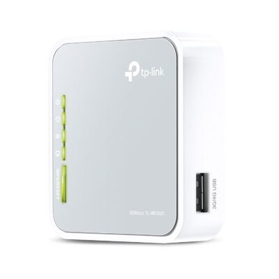 Unterwegs in günstig Kaufen-TP-LINK N300 TL-MR3020 V3 3G/4G 300MBit WLAN-n Router. TP-LINK N300 TL-MR3020 V3 3G/4G 300MBit WLAN-n Router <![CDATA[• Nutzung einer 3G/4G-Verbindung mit umfangreicher Kompatibilität • Kompaktes Design, ideal für unterwegs • WLAN-Geschwindigkeit 