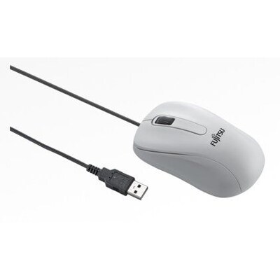 Optische günstig Kaufen-Fujitsu M520 Optische Wireless Maus grau. Fujitsu M520 Optische Wireless Maus grau <![CDATA[• Anwendungsbereich: Unterwegs, 3 Tasten • Kabelgebunden (USB) • Sensortechnologie: Optisch (1000 dpi) • Windows XP, Windows 7, Windows 10 • Grau, 89g, 3