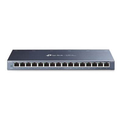 45 x  günstig Kaufen-TP-LINK TL-SG116 16x Port Gigabit Desktop Switch. TP-LINK TL-SG116 16x Port Gigabit Desktop Switch <![CDATA[• 16 Gigabit-RJ45-Ports mit Autoabstimmung und Auto-MDI/MDIX • Datenflusskontrolle nach IEEE802.3x für zuverlässige Datenübertragung • Met