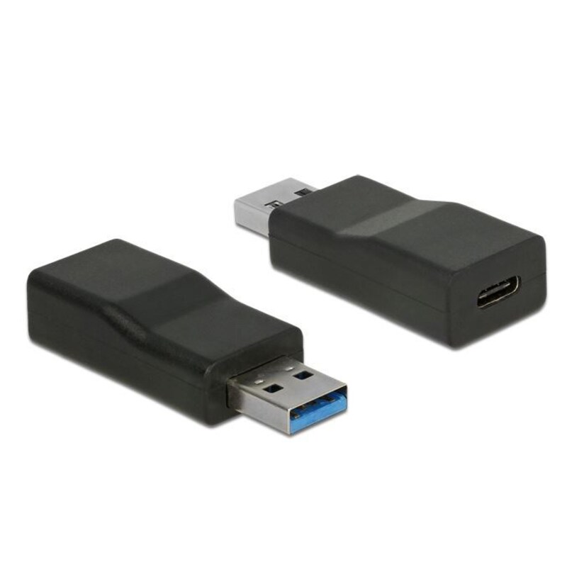 DeLOCK USB 3.1 Adapter USB-A zu USB-C Gen2 aktiv St./Bu. 65696 schwarz