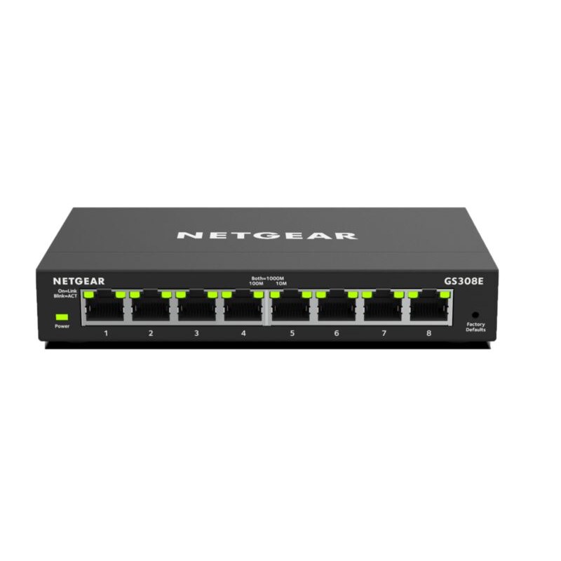 Netgear GS308E 8 Port Gigabit Switch