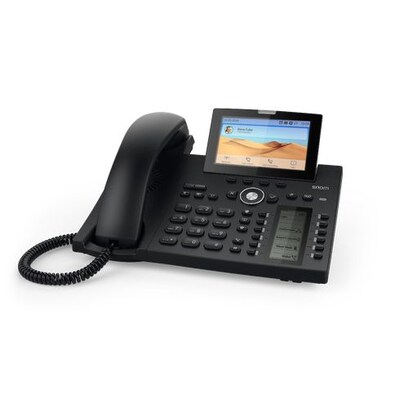 USB C  günstig Kaufen-Snom D385 VoIP Telefon schwarz. Snom D385 VoIP Telefon schwarz <![CDATA[• 4,3