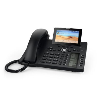 Blu 8  günstig Kaufen-Snom D385 VoIP Telefon schwarz. Snom D385 VoIP Telefon schwarz <![CDATA[• 4,3