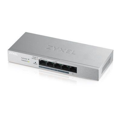 TS 5  günstig Kaufen-ZyXEL GS1200 5-Port Gigabit Smart Switch PoE+ Switch. ZyXEL GS1200 5-Port Gigabit Smart Switch PoE+ Switch <![CDATA[• Plug&Play 5-Port Gigabit Switch mit 4 PoE+ Ports • 60 Watt max. / 30 Watt pro PoE+ Port • niedriger Stromverbrauch, lüfterlos, ger