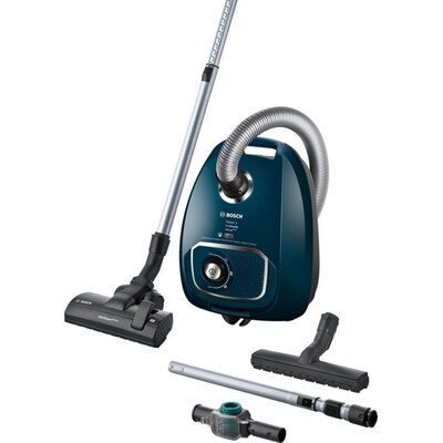 Boden Staubsauger günstig Kaufen-Bosch BGLS4A444 Cosyy´y ProFamily Bodenstaubsauger mit Beutel blau. Bosch BGLS4A444 Cosyy´y ProFamily Bodenstaubsauger mit Beutel blau <![CDATA[• QuattroPower System für hervorragende Reinigungsergebnisse • ComfortRegulator für komfortable