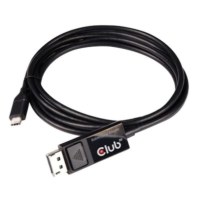 Club 3D USB Adapterkabel 1,8m Typ-C zu DisplayPort 8K60Hz HDR schwarz CAC-1557