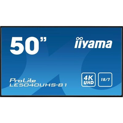 Iiyama  LE5040UHS-B1 50″/127cm 4K UHD Monitor HDMI/DVI/VGA LS | 04948570116324