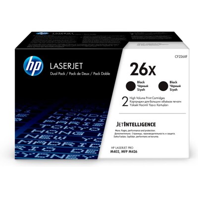 Tonerkartusche Kompatibel günstig Kaufen-HP CF226XD / 26X Original Toner Schwarz (2 Stück). HP CF226XD / 26X Original Toner Schwarz (2 Stück) <![CDATA[• HP26X (CF226XD) Tonerkartusche Doppelpack • Farbe: Schwarz • Rechweite: 2x ca. 9,000 Seiten • Kompatibel zu: LaserJet Pro M40