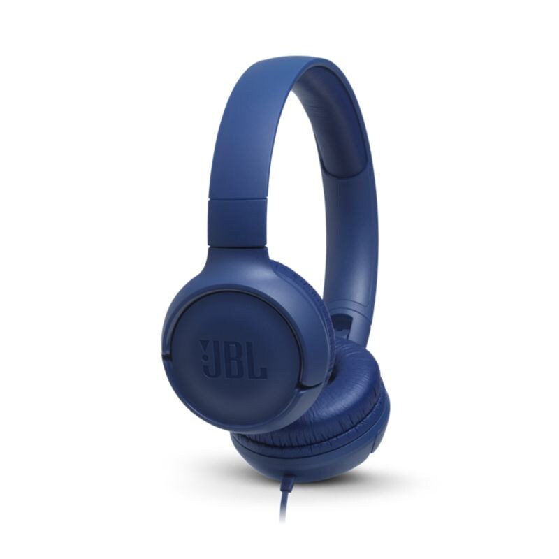 JBL TUNE 500 blau - Kabelgebundener On-Ear-Kopfhörer Mikrofon