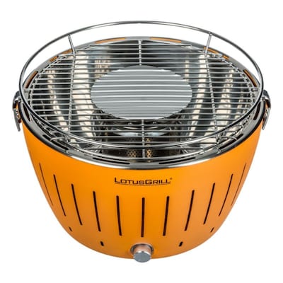 LotusGrill G280 Holzkohlegrill rauchfrei, mandarinorange