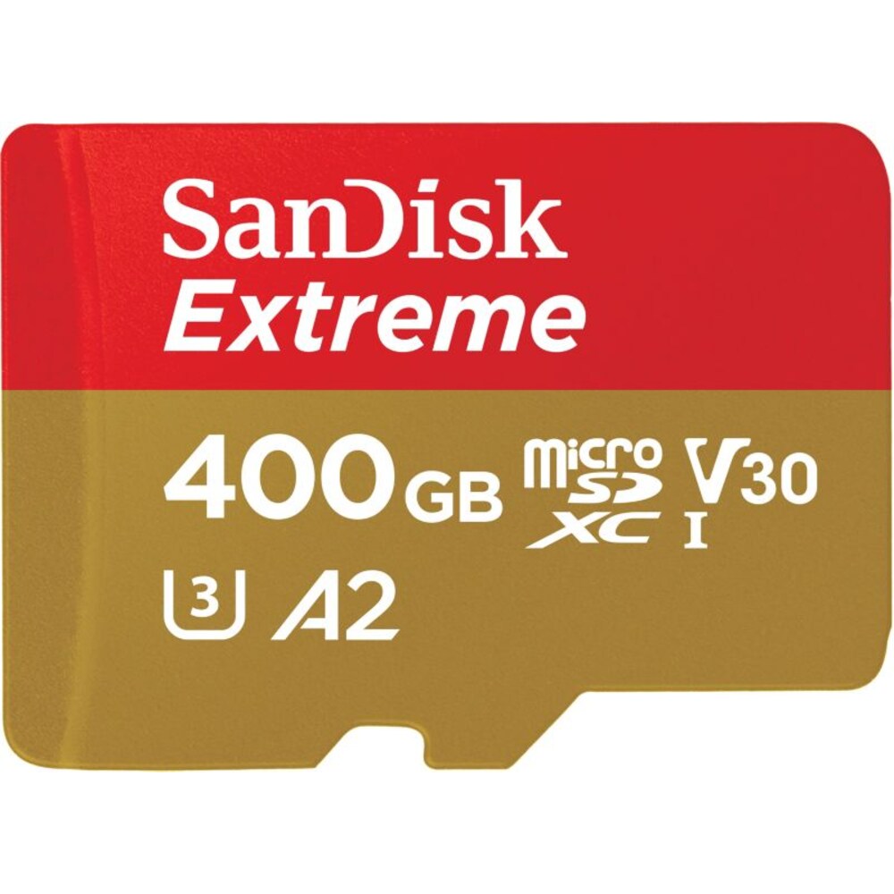 SanDisk Extreme 400GB microSDXC Speicherkarte Kit bis 160MB/s, C10, U3, V30, A2