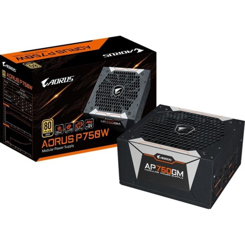 Gigabyte AORUS P750W 750 Watt ATX Netzteil, 80+ Gold, voll modular