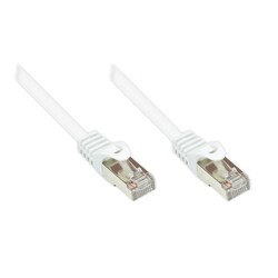 Good Connections Patchkabel, Cat. 5e, SF/UTP, PVC, 100MHz, wei&szlig;, 0,15m