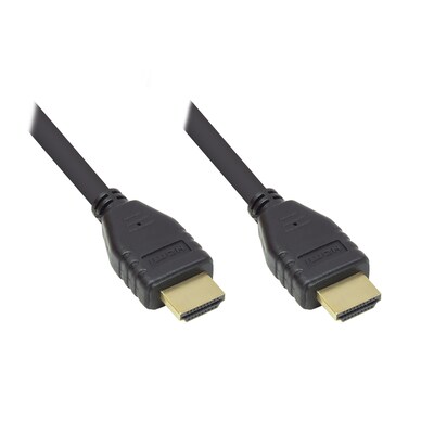 Streifen,schwarz günstig Kaufen-Good Connections HDMI 2.0 Kabel, 4K @ 60Hz, schwarz, 0,5m. Good Connections HDMI 2.0 Kabel, 4K @ 60Hz, schwarz, 0,5m <![CDATA[• HDMI-Kabel • Anschlüsse: HDMI-Stecker und HDMI-Stecker • Farbe: schwarz, Länge: 0,5m • passend für: Audio/Video • 