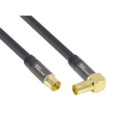 Standard,Farbe günstig Kaufen-Good Connections Antennenkabel SmartFLEX 5m IEC St. abgew. zu Koax  Bu. schwarz. Good Connections Antennenkabel SmartFLEX 5m IEC St. abgew. zu Koax  Bu. schwarz <![CDATA[• Antenne/Koaxial-Kabel • Anschlüsse: KOAX und KOAX • Farbe: schwarz, Länge: 