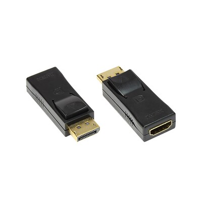 Displayport HDMI günstig Kaufen-Good Connections Adapter DP St. an HDMI Bu. schwarz. Good Connections Adapter DP St. an HDMI Bu. schwarz <![CDATA[• Displayport-Adapter • Anschlüsse: Displayport und HDMI-Buchse • Farbe: schwarz • passend für: Audio/Video • Farbe: Schwarz]]>. 