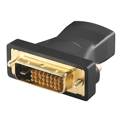 Farbe Schwarz günstig Kaufen-Good Connections Adapter HDMI Bu. an DVI-D 24+1 St.. Good Connections Adapter HDMI Bu. an DVI-D 24+1 St. <![CDATA[• HDMI-Adapter • Anschlüsse: DVI-D (24+1) Dual Link und HDMI-Buchse • Farbe: schwarz • passend für: • Farbe: Schwarz, Besonderhei