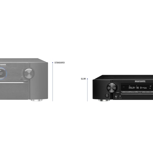 Marantz NR1510 5.2 AV Receiver 4K AirPlay WLAN BT Spotify Heos - Schwarz kompakt