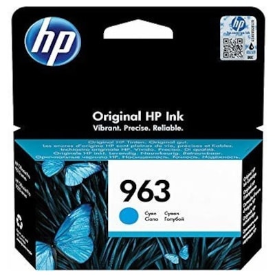 Original Kompatibel günstig Kaufen-HP 963 / 3JA23AE Original Druckerpatrone Cyan. HP 963 / 3JA23AE Original Druckerpatrone Cyan <![CDATA[• HP963 Tintenpatrone (3JA23AE) • Farbe: Cyan • Inhalt: ca. 10,7 ml • Kompatibel zu: Officejet Pro 9010 / 9012 / 9014 / 9015 / 9016 • Officejet