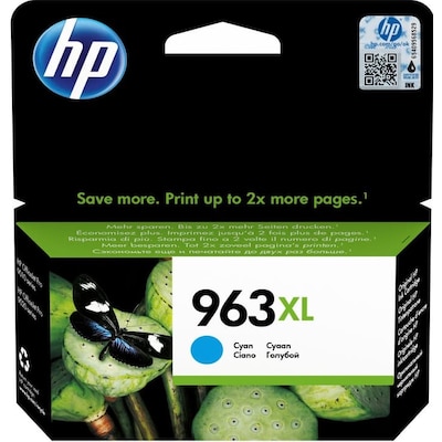 1 x PRO  günstig Kaufen-HP 963XL / 3JA27AE Original Druckerpatrone Cyan Instant Ink. HP 963XL / 3JA27AE Original Druckerpatrone Cyan Instant Ink <![CDATA[• HP963 Tintenpatrone (3JA27AE) • Farbe: Cyan • Inhalt: ca. 22,7 ml • Kompatibel zu: Officejet Pro 9010 / 9012 / 9014