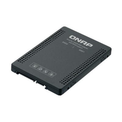 CD Laufwerk günstig Kaufen-QNAP QDA-A2MAR Laufwerkschacht mit RAID-Unterstützung für PC und NAS. QNAP QDA-A2MAR Laufwerkschacht mit RAID-Unterstützung für PC und NAS <![CDATA[• Verwenden Sie zwei M.2 2280 SATA SSDs in einem einzigen Schacht • Bis zu 6 Gb/s D