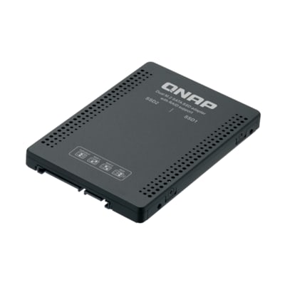 QNAP NAS günstig Kaufen-QNAP QDA-A2MAR Laufwerkschacht mit RAID-Unterstützung für PC und NAS. QNAP QDA-A2MAR Laufwerkschacht mit RAID-Unterstützung für PC und NAS <![CDATA[• Verwenden Sie zwei M.2 2280 SATA SSDs in einem einzigen Schacht • Bis zu 6 Gb/s D