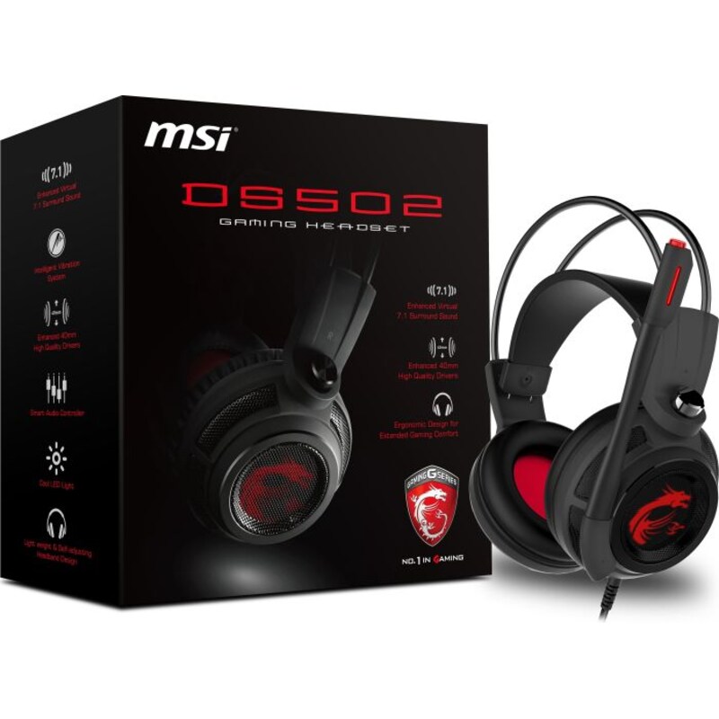 MSI DS502 Gaming Headset, schwarz