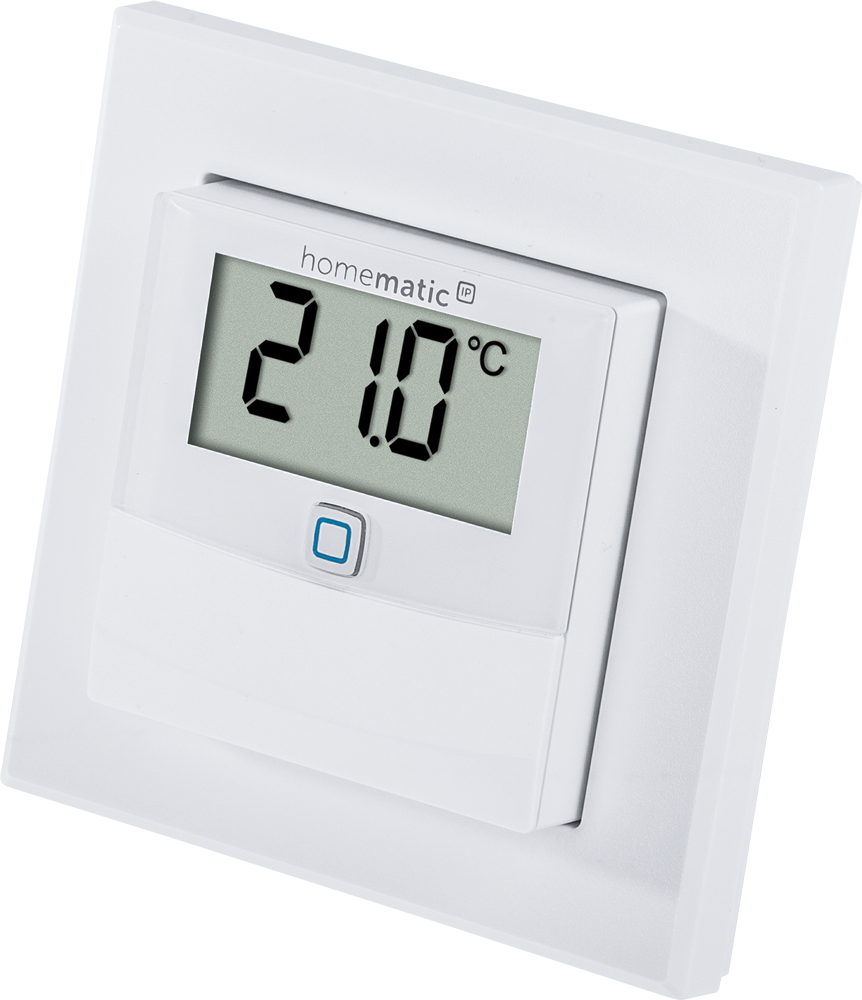 Homematic IP Temperatur- und Luftfeuchtigkeitssensor mit Display innen HmIP-STHD