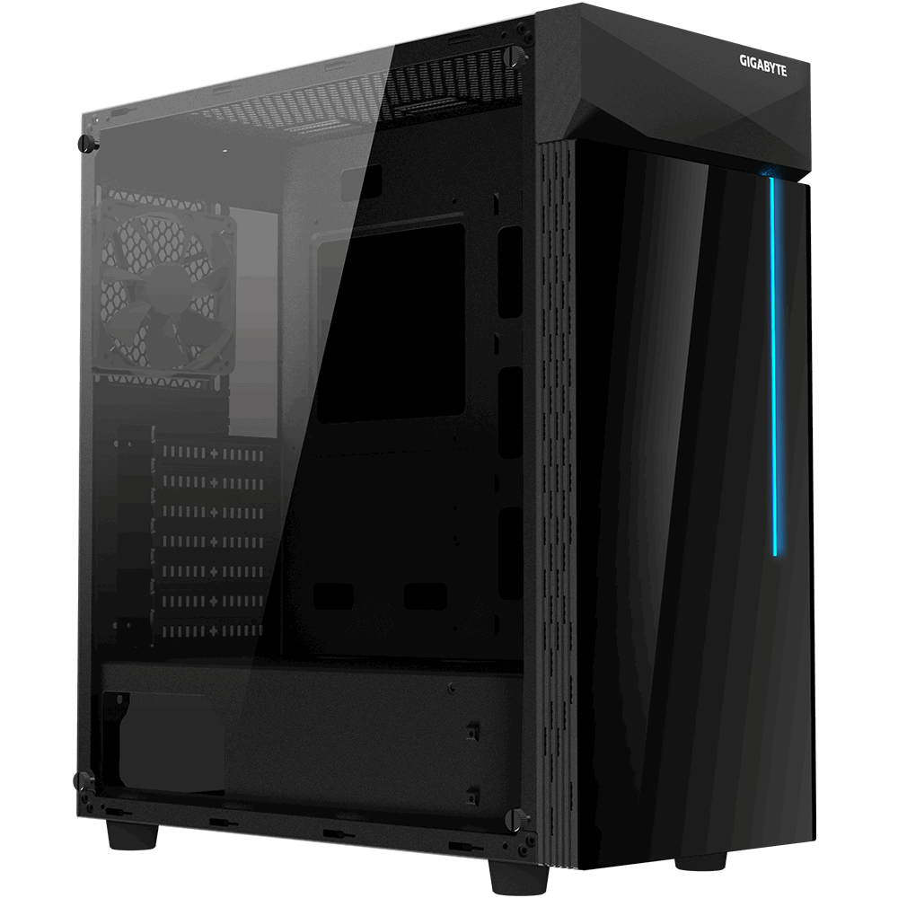 Gigabyte GB-C200G Midi Tower Gaming Geh&auml;use mit Sichtfenster