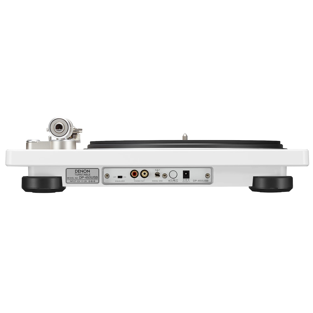 Denon DP-450USB HiFi-Plattenspieler mit integriertem Phono EQ, USB weiß