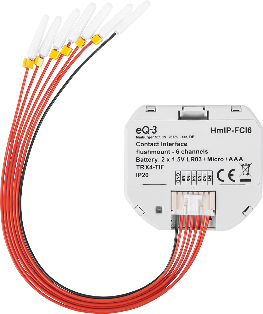 Homematic Ip Weiß - Kontakt-Schnittstelle Unterputz (6-Fach) Hmip-Fci6 - Image 3