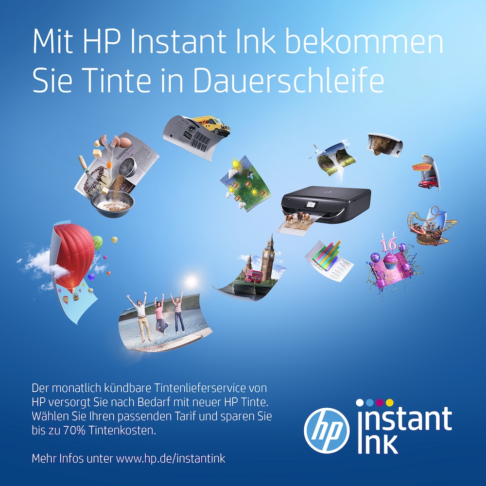 HP DeskJet 3750 Tintenstrahl-Multifunktionsdrucker Scanner Kopierer WLAN