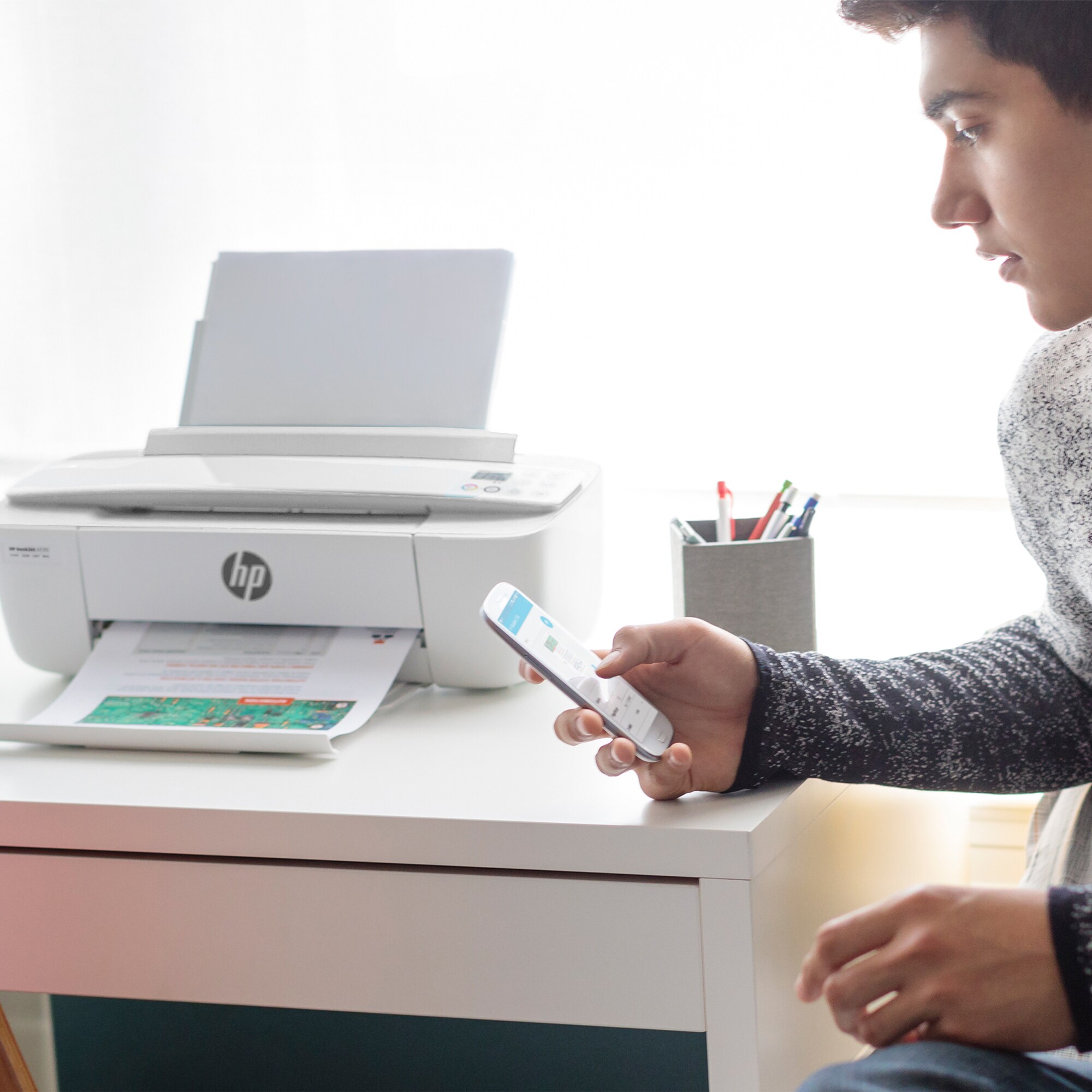 HP DeskJet 3750 WLAN Ink Cyberport ++ Scanner Instant Tintenstrahldrucker Kopierer