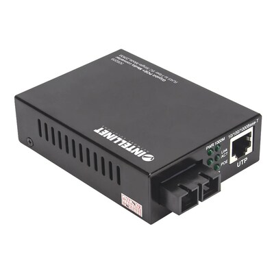 die Single günstig Kaufen-Intellinet Gigabit PoE+ Medienkonverter. Intellinet Gigabit PoE+ Medienkonverter <![CDATA[• Ein 10/100/1000 RJ45-Port unterstützt eine maximale Reichweite von100m • Glasfaser SC Singlemode-Port ermöglicht eine Reichweite bis zu 20 km • Link Fault 