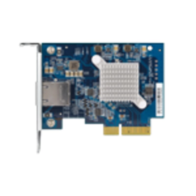 Controller günstig Kaufen-QNAP QXG-10G1T Single-Port, 10 GbE Netzwerkkarte. QNAP QXG-10G1T Single-Port, 10 GbE Netzwerkkarte <![CDATA[• Single-Port, 10 GbE Netzwerkkarte • Controller: Aquantia AQtion AQC107 • Schnittstelle: PCIe 3.0 x 4. • Unterstützte Betriebssysteme: QTS 4.3.4 (