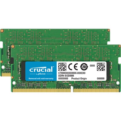 DT100G3/32GB günstig Kaufen-32GB (2x16GB) Crucial DDR4-2400 CL17 SO-DIMM RAM Notebook Speicher Kit. 32GB (2x16GB) Crucial DDR4-2400 CL17 SO-DIMM RAM Notebook Speicher Kit <![CDATA[• 32 GB (RAM-Module: 2 Stück) • SO-DIMM DDR4 2400 Mhz • CAS Latency (CL) 17 • Anschluss:260-pi