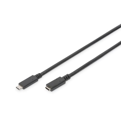 DIGITUS USB Type-C™ Gen2 Verlängerungskabel, Type-C™ to C 0,7m