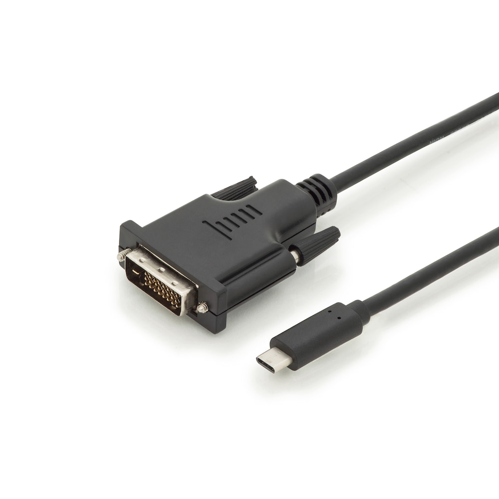 DIGITUS USB Type-C™ Adapter- / Konverterkabel, Type-C™ auf DVI, 2,0m