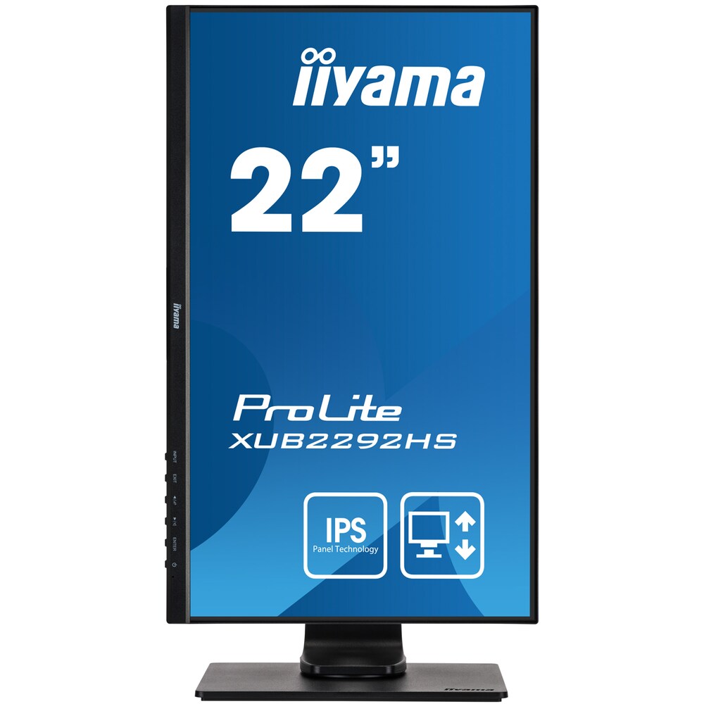 iiyama ProLite XUB2292HS-B1 54,6cm (22") FHD Office-Monitor IPS HDMI/DP/VGA 4ms