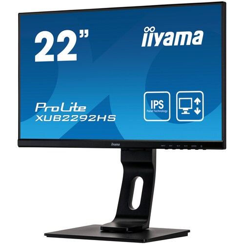 iiyama ProLite XUB2292HS-B1 54,6cm (22") FHD Office-Monitor IPS HDMI/DP/VGA 4ms