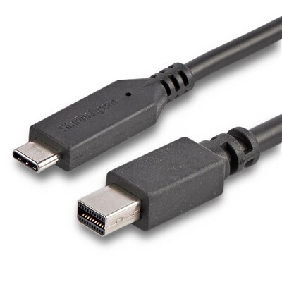 SE Mini günstig Kaufen-Startech USB-C zu Mini Displayport Kabel 1,8m St./St. schwarz. Startech USB-C zu Mini Displayport Kabel 1,8m St./St. schwarz <![CDATA[• USB-Kabel • Anschlüsse: USB Typ C und Mini Displayport • Farbe: schwarz, Länge: 1,8m • passend für: Audio/Vi